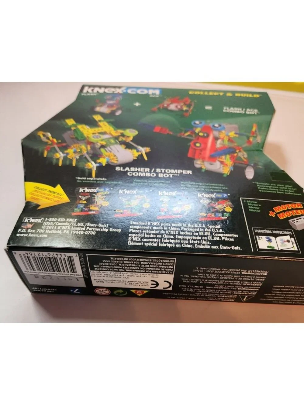Bot Building Set KNex Flash Slasher Stomper Combo 120 Pieces  Motorized STEM toy